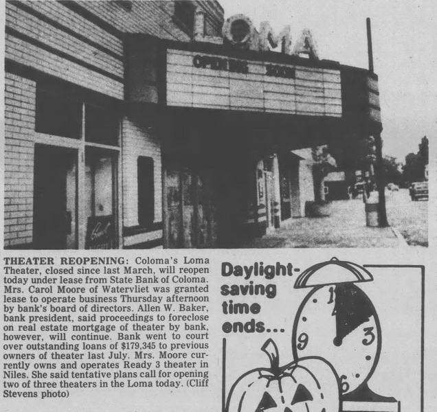 Loma Theatre - The Herald Palladium Fri Oct 28 1983